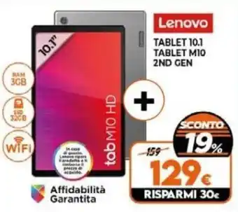 Expert Lenovo TABLET 10.1 TABLET M10 2ND GEN offerta
