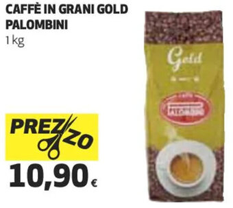 Coop CAFFÈ IN GRANI GOLD PALOMBINI 1 kg offerta