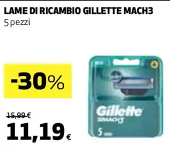 Coop LAME DI RICAMBIO GILLETTE MACH3 5 pezzi offerta