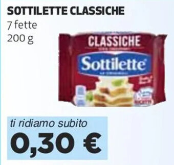 Coop SOTTILETTE CLASSICHE 7 fette 200 g offerta