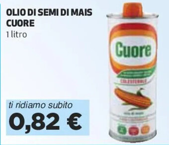 Coop OLIO DI SEMI DI MAIS CUORE 1 litro offerta