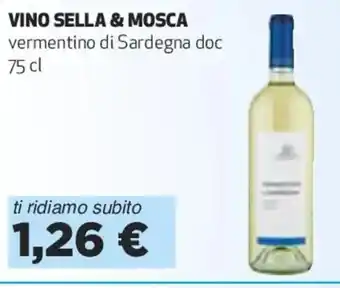 Coop VINO SELLA & MOSCA vermentino di Sardegna doc 75 cl offerta