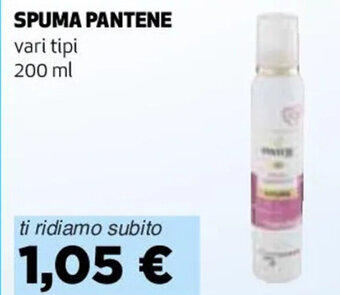 Coop SPUMA PANTENE vari tipi 200 ml offerta