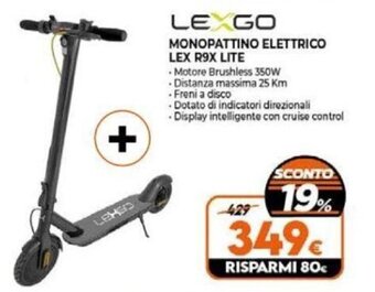 Expert LEXGO MONOPATTINO ELETTRICO LEX R9X LITE offerta