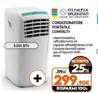 Expert OLIMPIA SPLENDID CONDIZIONATORE PORTATILE COMPACT+ offerta