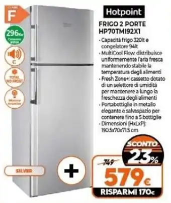 Hotpoint FRIGO 2 PORTE HP70TM192X1