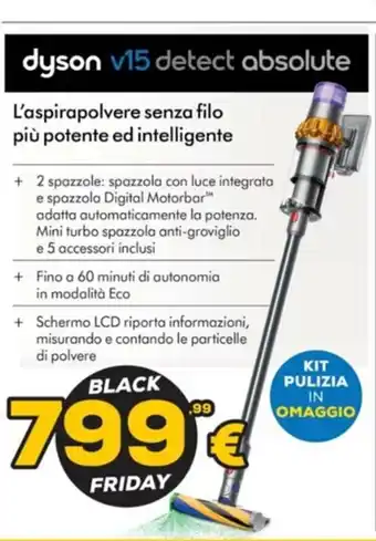 Euronics dyson v15 detect absolute offerta