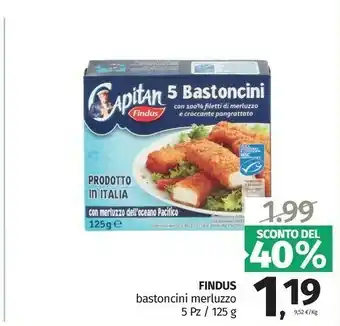 Pam Findus Bastoncini Merluzzo offerta