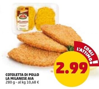 PENNY Aia cotoletta di pollo la milanese offerta