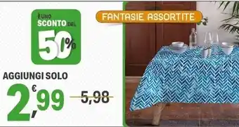 Supermercati Dok Tovaglia plastificata offerta