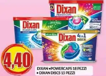 Risparmio Casa DIXAN POWERCAPS 18 PEZZI •DIXAN DISCS 15 PEZZI offerta
