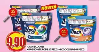 Risparmio Casa DASH ECODOSI BAG POWER PODS 35 PEZZI ECODOSI BAG 44 PEZZI offerta