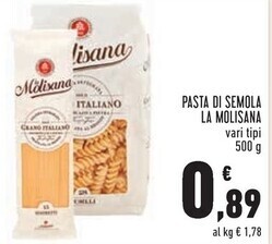 Conad City La molisana pasta di semola offerta