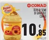 Conad Conad olio di semi di girasole offerta