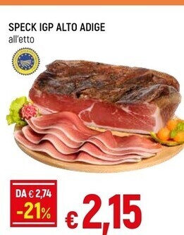 Famila Speck igp alto adige offerta