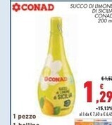 Conad City Conad succo di limone di sicilia offerta
