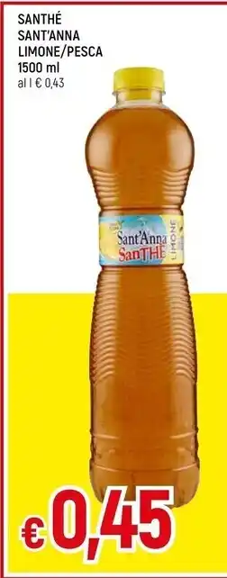 Famila Sant'anna santhé limone / pesca 1500 ml offerta