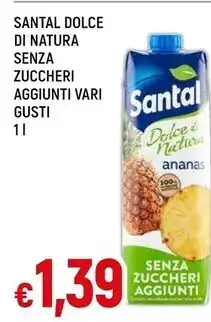 Famila Santal dolce di natura senza zuccheri aggiunti vari gusti 1 l offerta