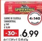 Bennet Simmenthal carne in scatola offerta