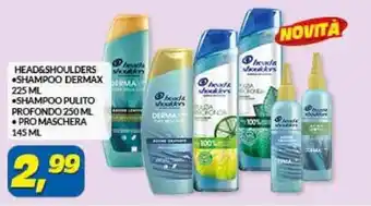 Risparmio Casa HEAD&SHOULDERS Should SHAMPOO DERMAX DERMA 225 ML offerta