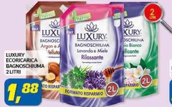 Risparmio Casa LUXURY ECORICARICA BAGNOSCHIUMA 2 LITRI offerta