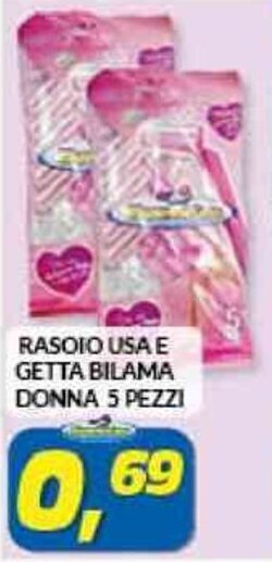 RASOIO USA E GETTA BILAMA DONNA 5 PEZZI