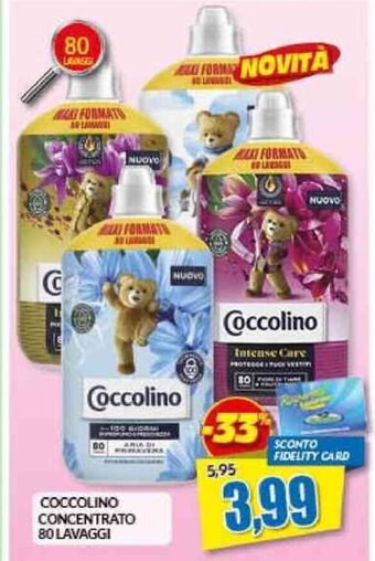 Risparmio Casa COCCOLINO CONCENTRATO 80 LAVAGGI offerta