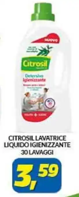 Risparmio Casa CITROSIL LAVATRICE LIQUIDO IGIENIZZANTE 30 LAVAGGI offerta
