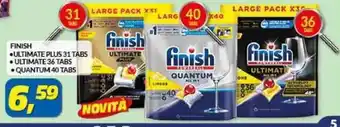Risparmio Casa FINISH ULTIMATE PLUS 31 TABS .ULTIMATE 36 TABS •QUANTUM 40 TABS offerta