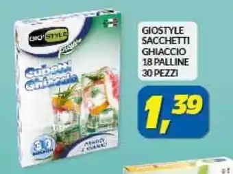 Risparmio Casa GIOSTYLE SACCHETTI GHIACCIO 18 PALLINE 30 PEZZI offerta
