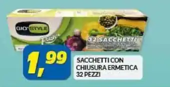 Risparmio Casa SACCHETTI CON CHIUSURA ERMETICA 32 PEZZI offerta