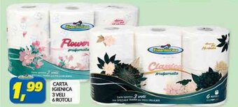 Risparmio Casa CARTA IGIENICA 3 VELI 6 ROTOLI offerta