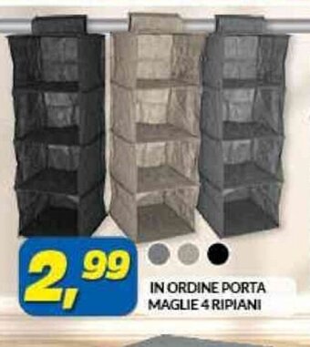 Risparmio Casa IN ORDINE PORTA MAGLIE 4 RIPIANI offerta