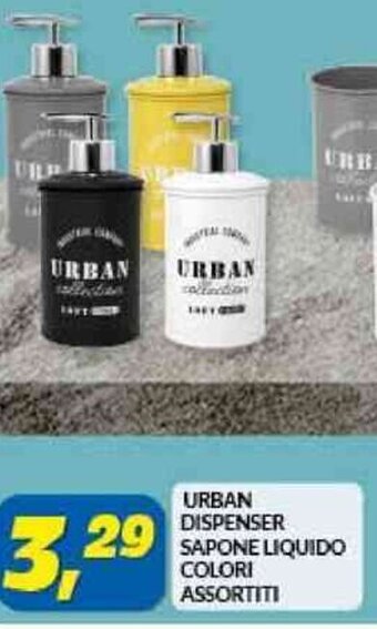 Risparmio Casa URBAN DISPENSER SAPONE LIQUIDO COLORI ASSORTITI offerta