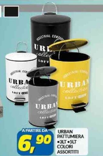 Risparmio Casa URBAN PATTUMIERA -3LT-5LT COLORI ASSORTITI offerta