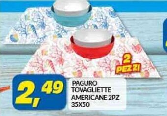 Risparmio Casa PAGURO TOVAGLIETTE AMERICANE 2PZ 35X50 offerta