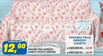 PAGURO TELO ARREDO LONETA 1POSTO 180X280