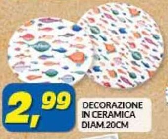 Risparmio Casa Decorazione IN CERAMICA DIAM.20CM offerta