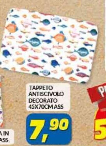 Risparmio Casa TAPPETO ANTISCIVOLO DECORATO 45X70CMASS offerta