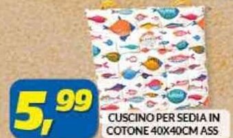 Risparmio Casa CUSCINO PER SEDIA IN COTONE 40X40CM ASS offerta