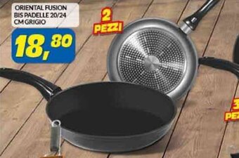 Risparmio Casa ORIENTAL FUSION BIS PADELLE 20/24 CM GRIGIO offerta