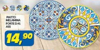 Risparmio Casa PIATTO MELAMINA FORTE D.41 ASS offerta