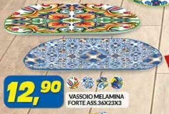 Risparmio Casa VASSOIO MELAMINA FORTE ASS.36X23X3 offerta