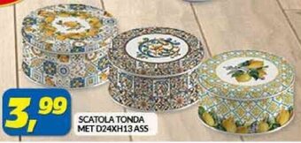 SCATOLA TONDA MET D24XH13 ASS