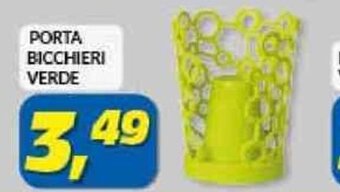 Risparmio Casa PORTA BICCHIERI VERDE offerta