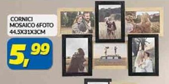 Risparmio Casa CORNICI MOSAICO 6FOTO 44.5X31X3CM offerta