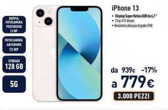 Unieuro iPhone 13 offerta