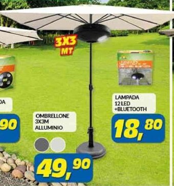 Risparmio Casa OMBRELLONE 3X3M ALLUMINIO offerta