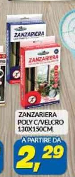 Risparmio Casa ZANZARIERA POLY C/VELCRO 130X150CM offerta