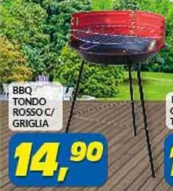 Risparmio Casa BBQ TONDO ROSSO C/ GRIGLIA offerta